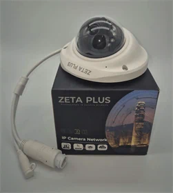 מצלמת IP כיפה שטוחה מתכתית 8 מגה פיקסל (ZETA PLUS)